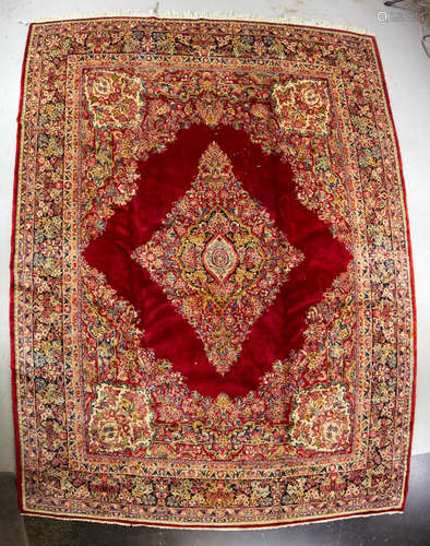 Antique Persian Sarouk rug, 10' 3