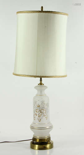 Camphor table lamp, glass, 22