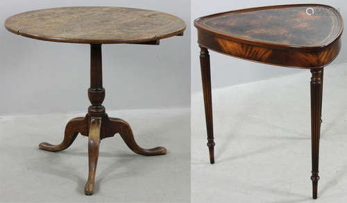 18th/early 19th century English tip-top tea table, 32