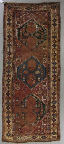 Antique Kazak rug, 9' 6