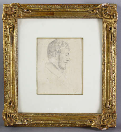 Edgar Degas (French, 1834-1917), self-portrait circa 1860-1863, pencil on off-white paper, signed