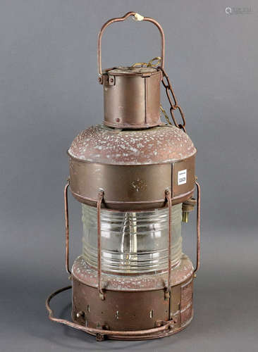 Brass ship's lantern, 25