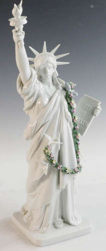 Lladro porcelain Statue of Liberty, 20 1/2