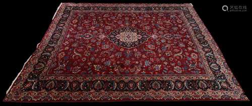 Persian Tabriz rug, 14' 2