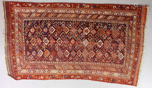 Antique Persian Afshar rug, 8' 7