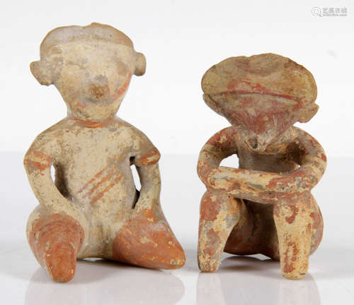 Pair of Pre-Columbian Chinesco figures, one 4