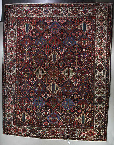 Antique Persian Bibikabad rug, 14' x 11'. Provenance: Boca Raton, Florida estate.