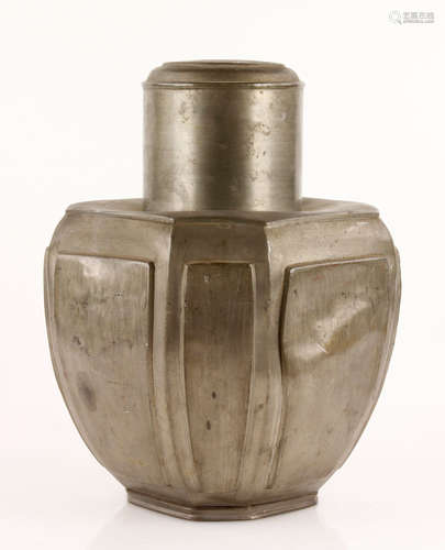 Tea canister, China, 13