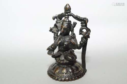 17-19th C. Nepalese Bronze Buddha