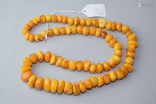 Butterscotch Egg Yolk Amber Necklace