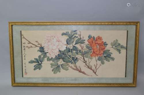 Late Qing Chinese Watercolor Painting, Zhang WenHuan