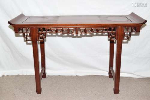 20th C. Chinese Hongmu Carved Altar Table