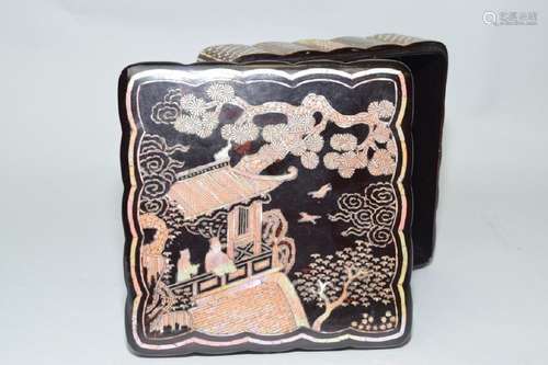 18-19th C. Japanese Mother-of-Pearl Inlay Box