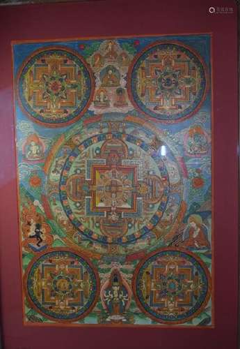 Qing Tibetan Mandala Thangka