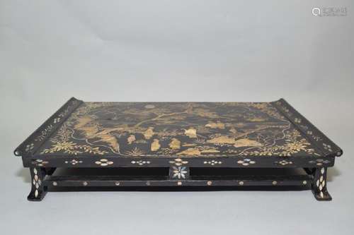 17-19th C. North Korean Mother-of-Pearl Stand