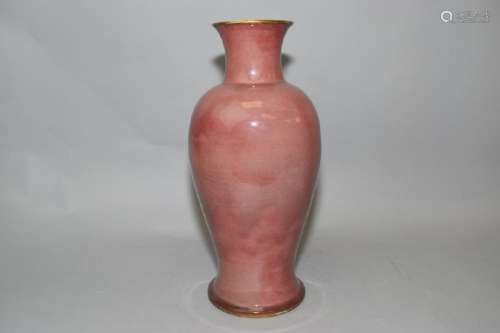 17-18th C. Chinese Cowpea Red Glaze Vase