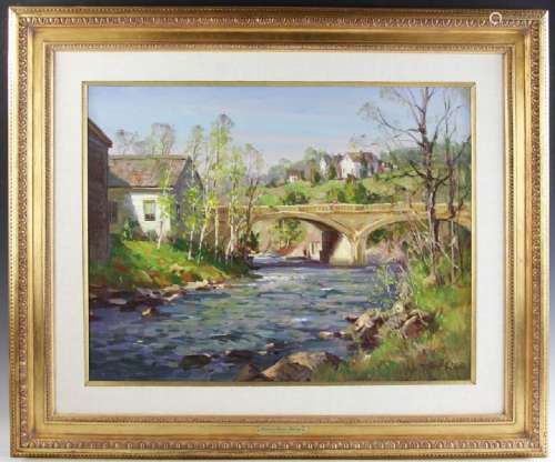 Paul Strisik, Machais River, Spring, Oil on Canvas