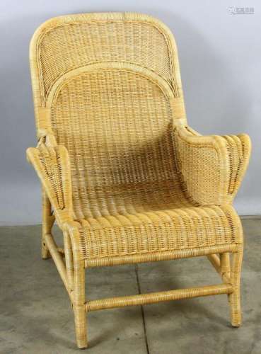 Natural Wicker Easy Chair