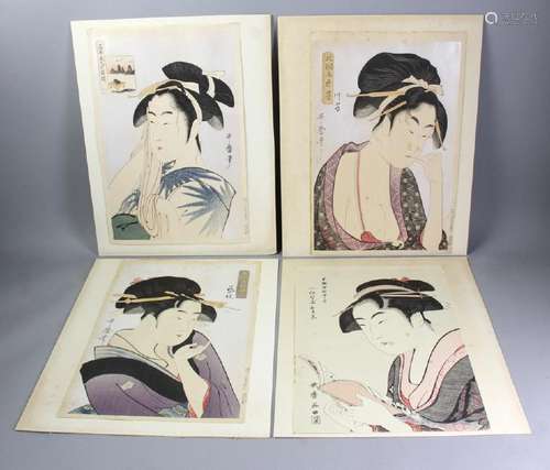 Group of Four Japanese Woodblock Prints