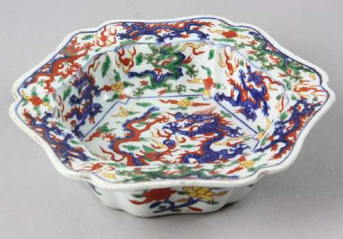 Chinese Famille Verte Porcelain Plate