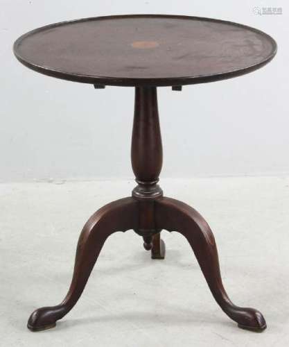 Mahogany Tip Top Stand with Central Inlay