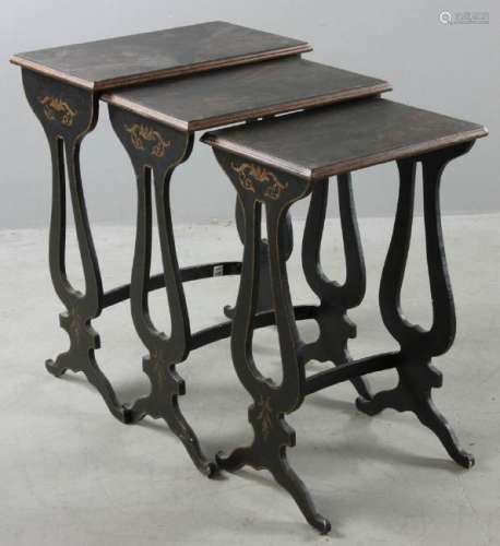 Chinese Style Decorated Nesting Tables