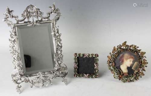 Group of (3) Decorative Frames and Mirror