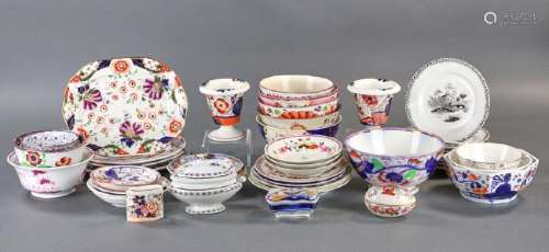 Group of 19th Century Polychrome Porcelain Pieces
