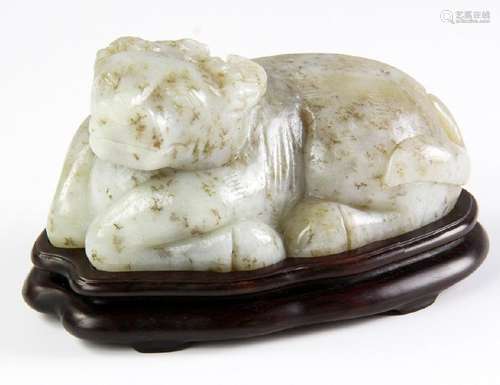 Large Chinese Hardstone Buffalo