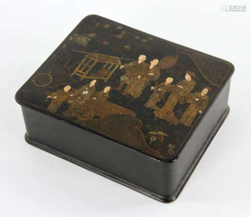 Japanese Black Lacquered Box