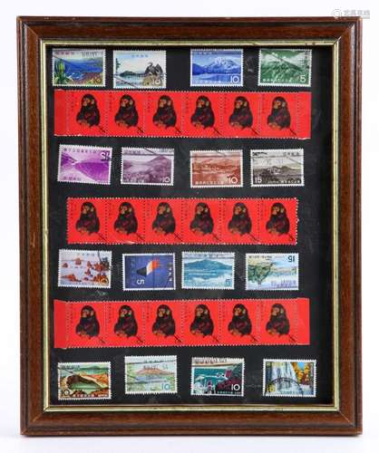 Framed Chinese Stamps