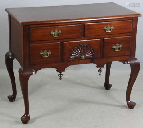 Antique Custom Queen Anne Style Lowboy