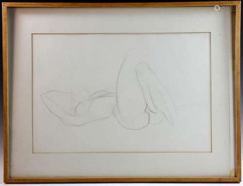 Philip Grausman, Nude, Pencil Drawing