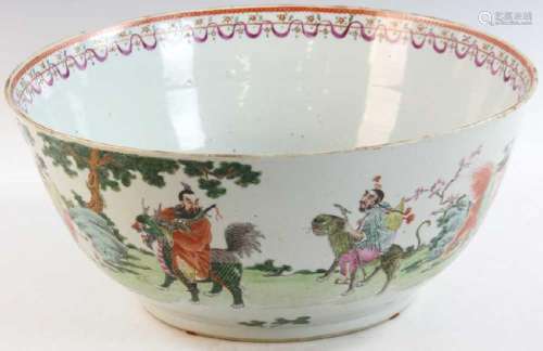 19thC Chinese Export Center Bowl