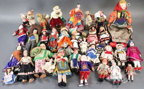 Collection of Vintage Dolls of the World