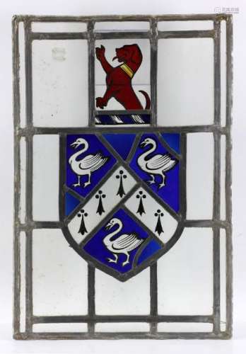 Swan Family Stained Glass Window
