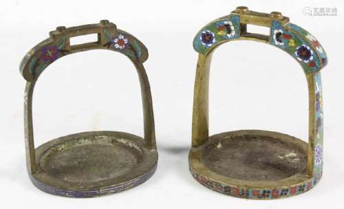 Late 19thC Chinese Bronze Stirrups