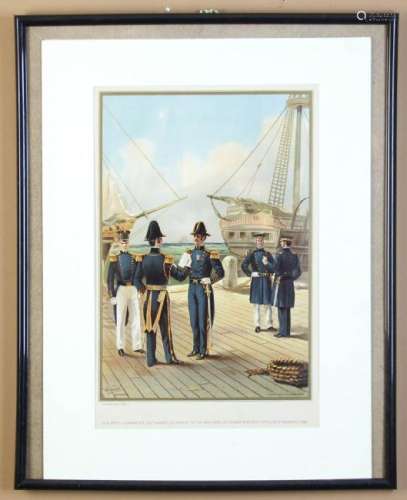 Werner, US Navy Commander Lithograph