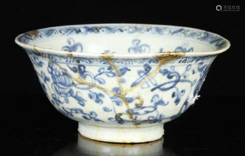 Chinese Ming Style Blue and White Bowl