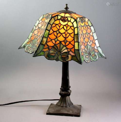 Leaded Stained Glass Table Lamp
