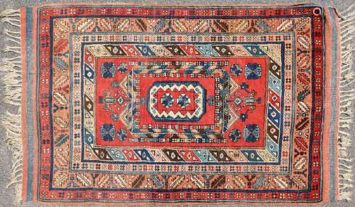 Semi Antique Caucasian Kazak Rug