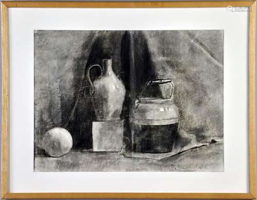 Theresa Bernstein, Still Life, Charcoal