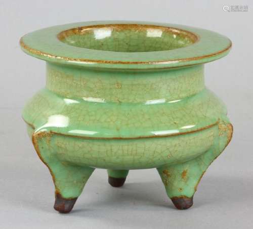 Chinese Green Glazed Pottery Censer