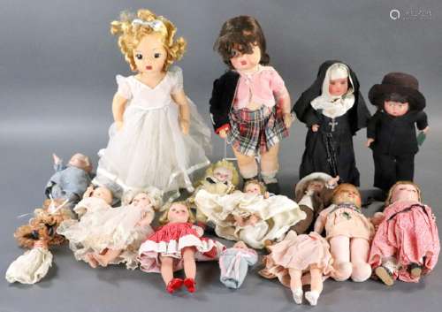 Collection of Vintage Dolls and Doll Clothing