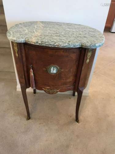 French Style Marble Top Cabinet