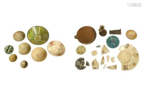A MISCELLANEOUS SELECTION OF EARLY ISLAMIC WARES