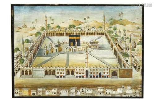 AN AERIAL VIEW OF MECCA Possibly Delhi, Company School,