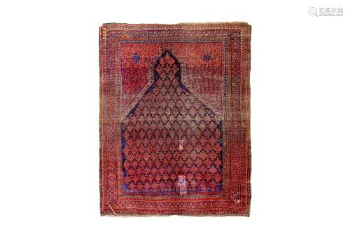 AN ANTIQUE BALOUCH PRAYER RUG, NORTH-EAST PERSIA