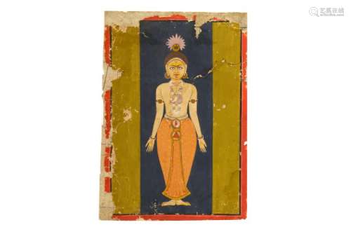 A YOGIC CHAKRAS DIAGRAM Rajasthan, North West India,