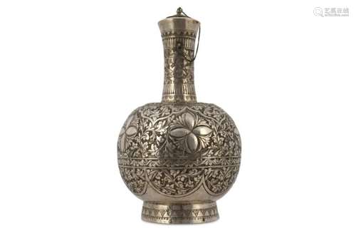 A SILVER BOTTLE WITH STOPPER Malay Archipelago, mid to